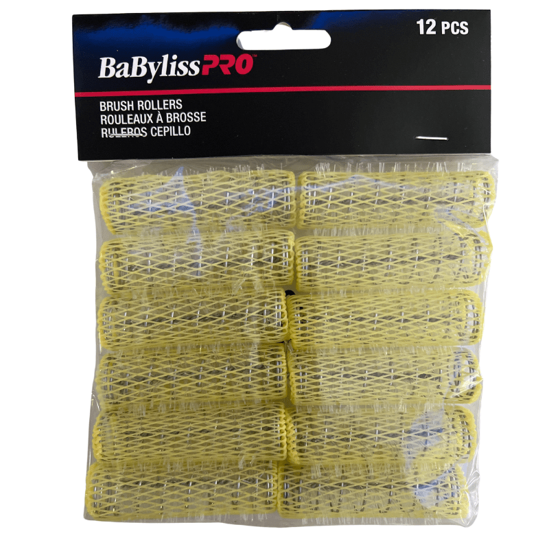 BABYLISS PRO Brush Rollers Yellow 12pcs (1.5cm | 5/8")